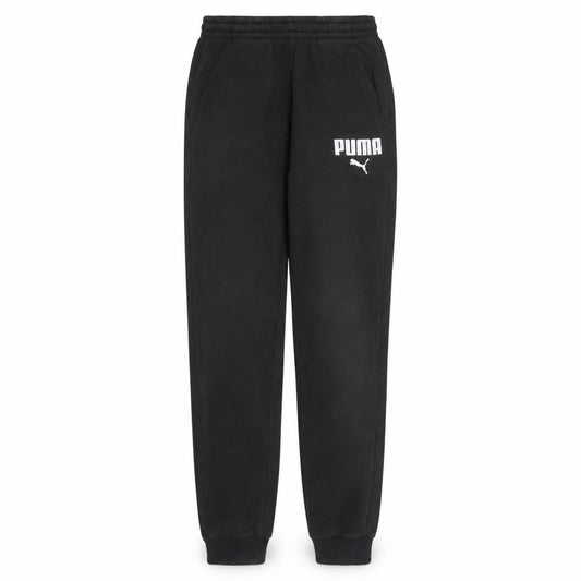 Front view of Puma Men's Black XS Jogger Sweatpants Comfortable Activewear Trousers