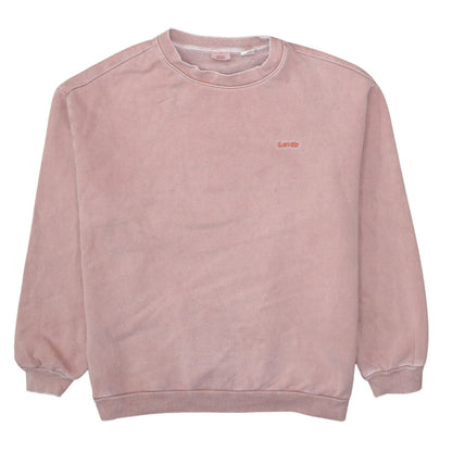 Levi's Women's Pink Crew Neck Pullover Sweatshirt Size S