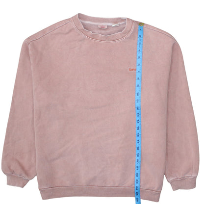 Levi's Women's Pink Crew Neck Pullover Sweatshirt Size S