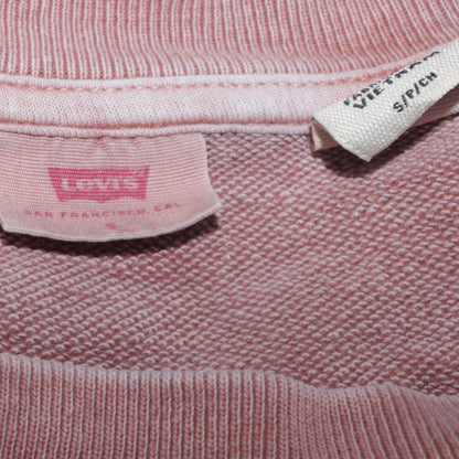 Levi's Women's Pink Crew Neck Pullover Sweatshirt Size S