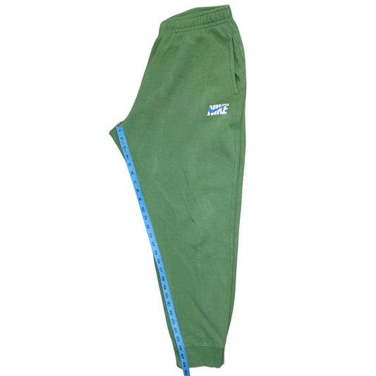 Nike Men’s Green Jogger Sweatpants L Regular Fit Cotton Fleece