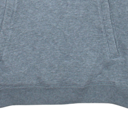 Nike Men's Grey XS Pullover Hoodie with Logo and Kangaroo Pocket