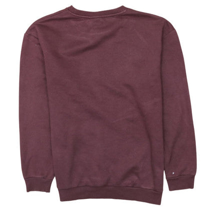 FILA Men's Brown Logo Crew Neck Sweatshirt Size S