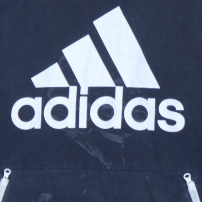 Adidas Men's Blue Pullover Hoodie Size S Sports Fleece with Logo