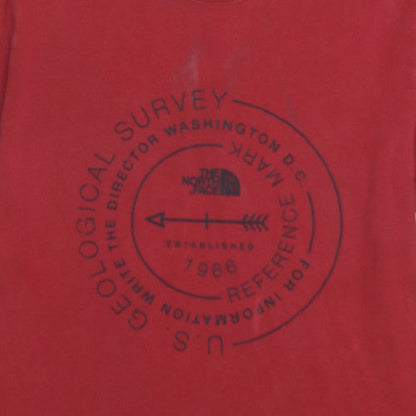 The North Face Men's Red Graphic Outdoor Crew Neck T-Shirt Size S
