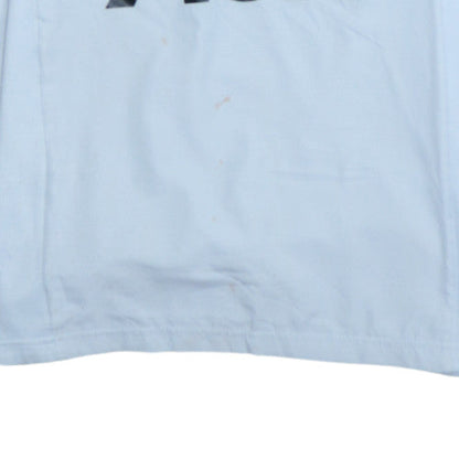 Adidas Boys Light Blue Manchester United Hoodie 13-14 Years Pullover Hooded Top