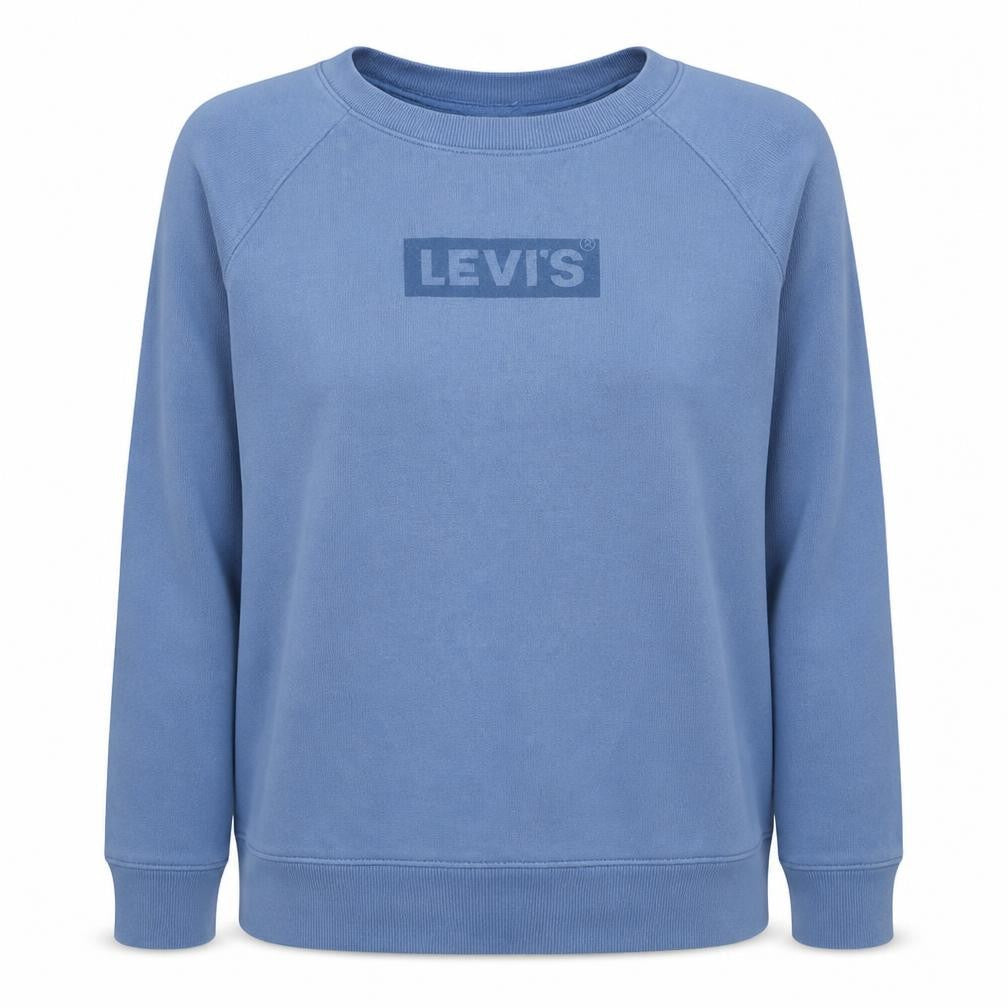 Levi's Women's Blue Small Crew Neck Pullover Sweatshirt