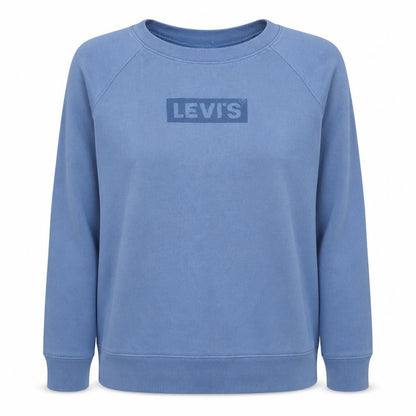 Levi's Women's Blue Small Crew Neck Pullover Sweatshirt