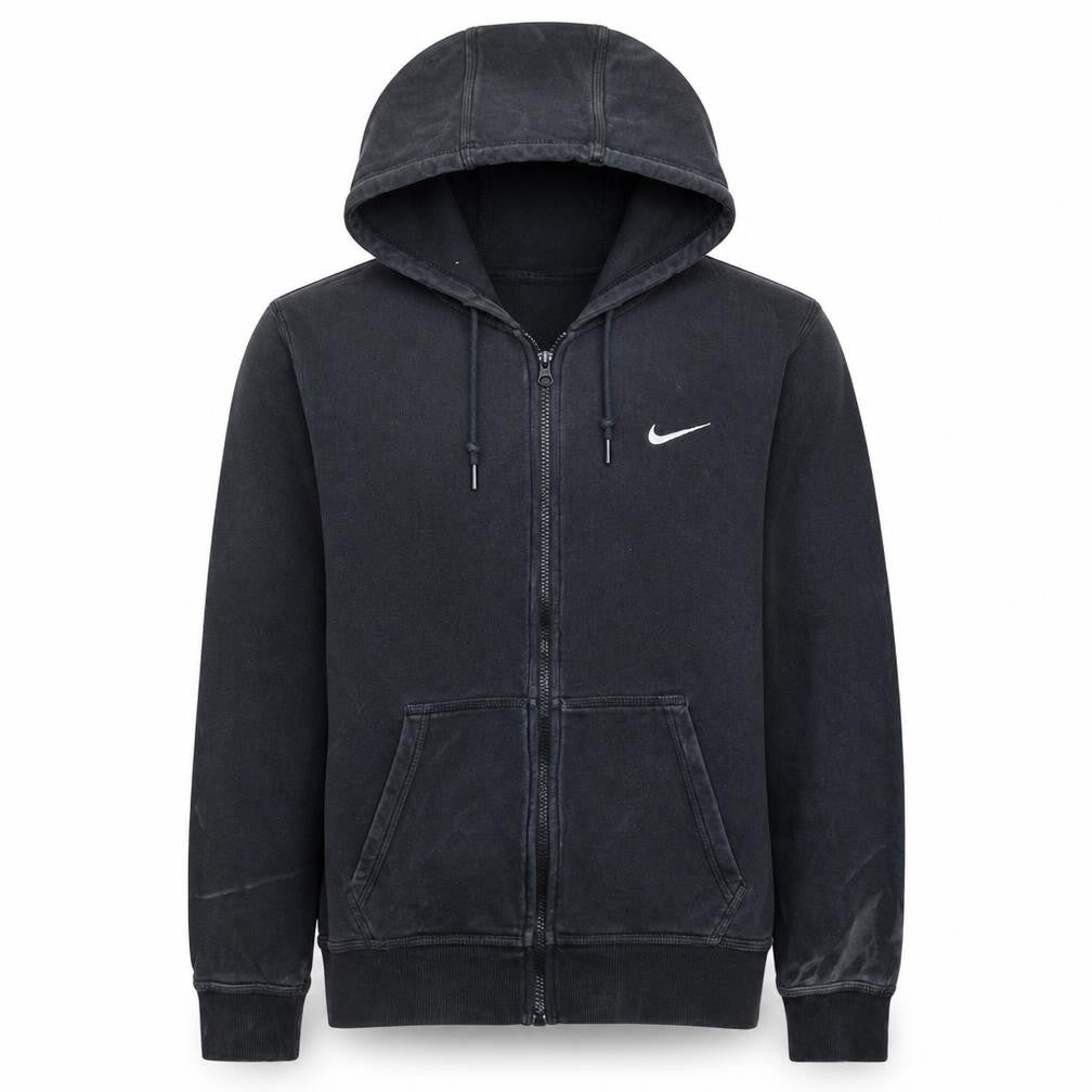 Nike Men's Black Full Zip Hoodie Size L Sportswear Sweatshirt