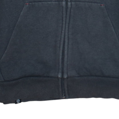 Puma Men's Grey Full Zip Hoodie S Sports Fleece Sweatshirt