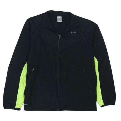 Nike Men's Black Fit Therma Full Zip Fleece Jacket Size M
