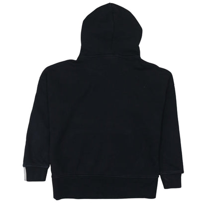 Adidas Womens Black Size 12 Pullover Hoodie Sweatshirt with Logo Detail