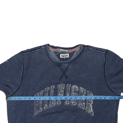 Tommy Hilfiger Men Blue XL Pullover Crew Neck Sweatshirt