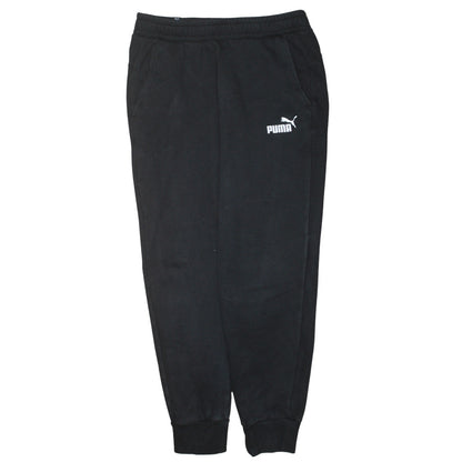 Puma Men's Black Jogger Sweatpants M Regular Fit Elastic Waist