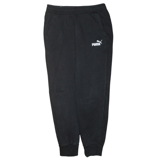 Puma Men's Black Jogger Sweatpants M Regular Fit Elastic Waist
