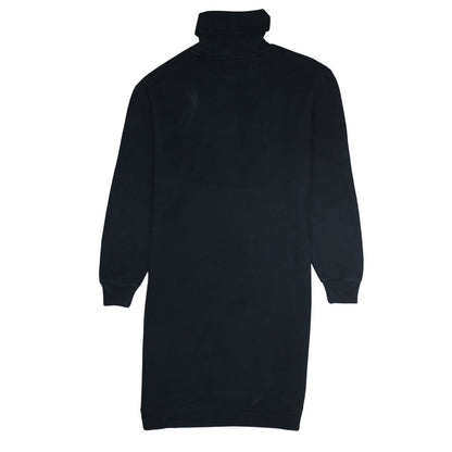 Calvin Klein Jeans Women's Black Cotton Tunic Sweatshirt Dress Size S