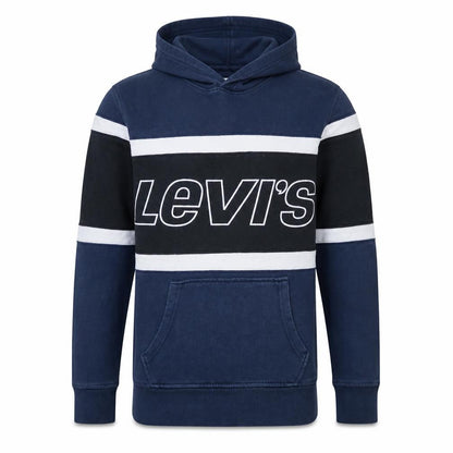 Levi's Men's Blue Pullover Hoodie S Logo Graphic Sweatshirt