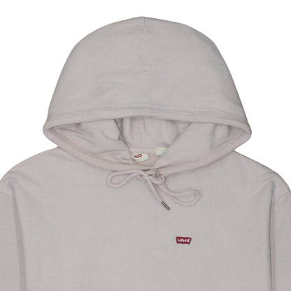 Levi's Women Beige Small Pullover Hoodie with Logo Detail