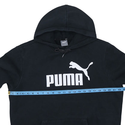 Puma Men's Black Pullover Hoodie Size L Graphic Sportswear
