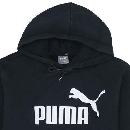 Puma Men's Black Pullover Hoodie Size L Graphic Sportswear