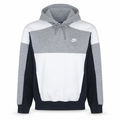 Nike Men's Grey Colour Block Pullover Hoodie Size S
