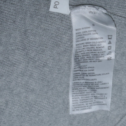 Nautica Men’s Grey 1/4 Zip Cotton Knit Jumper L