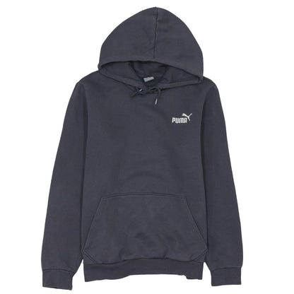 Puma Men's Black Pullover Hoodie Size M Logo Fleece Sweatshirt