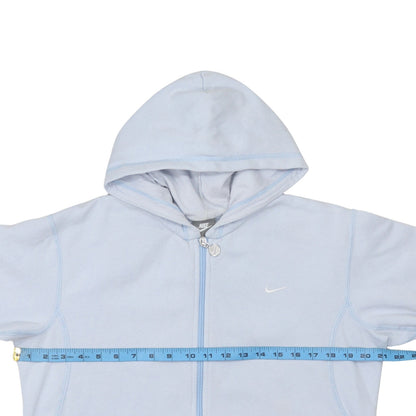 Nike Girls Blue Full Zip Hoodie XL 13-15 Years Hooded Sweatshirt Fleece