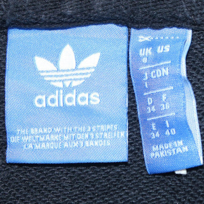 Adidas Womens Black Size 8 Pullover Hoodie Sweatshirt Trefoil Logo