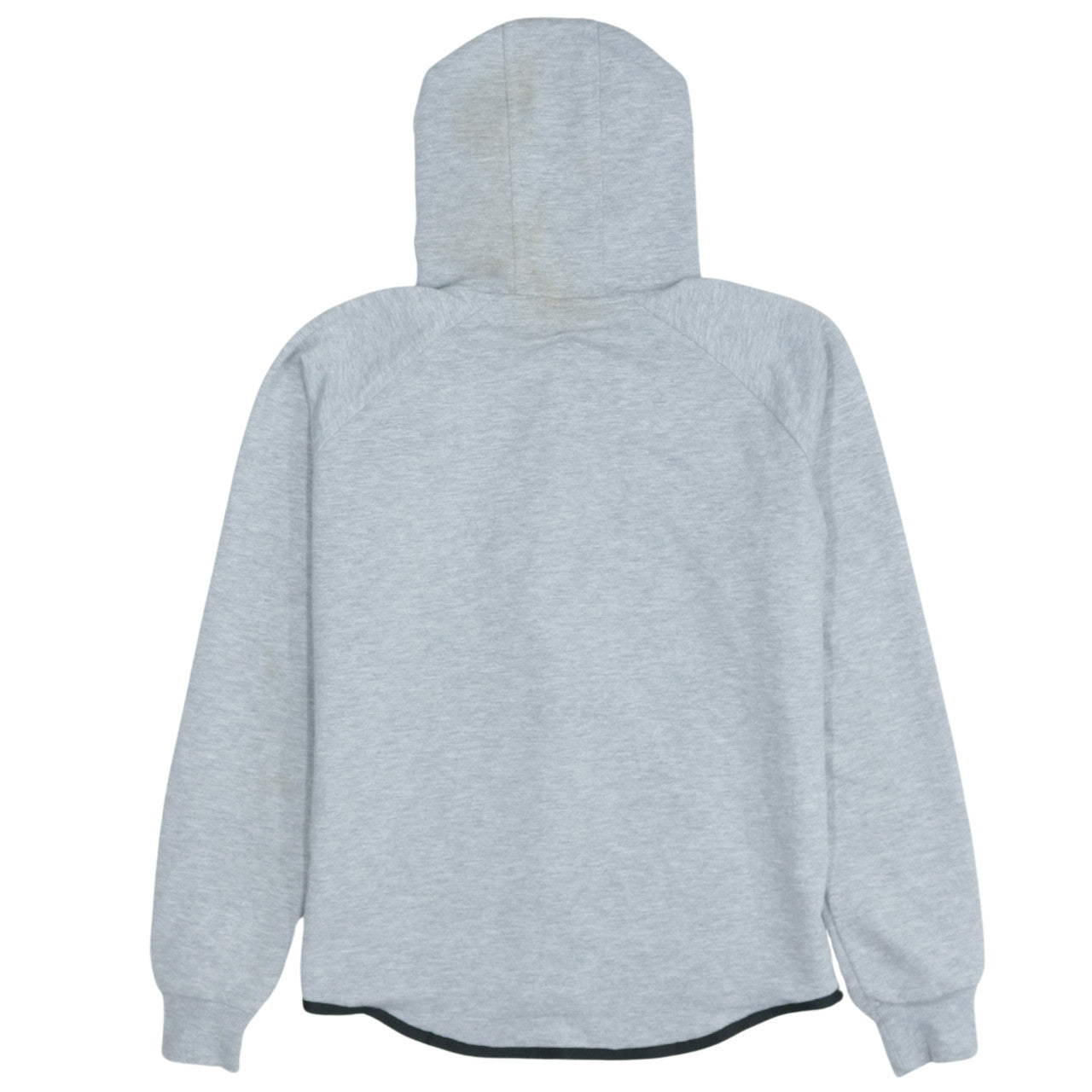 Nike Men's Grey Full Zip Hoodie Size L Cotton Blend Sportswear