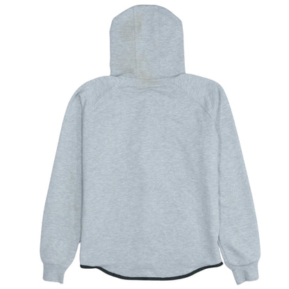 Nike Men's Grey Full Zip Hoodie Size L Cotton Blend Sportswear