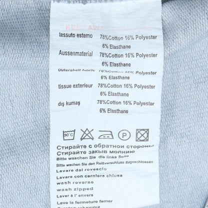 Nike Men's Grey Full Zip Hoodie Size L Cotton Blend Sportswear
