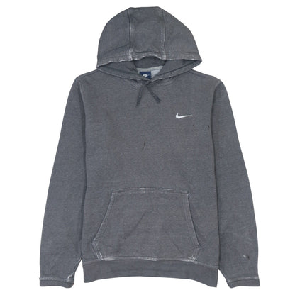 Nike Men's Grey Pullover Hoodie Large Logo Fleece Sweatshirt
