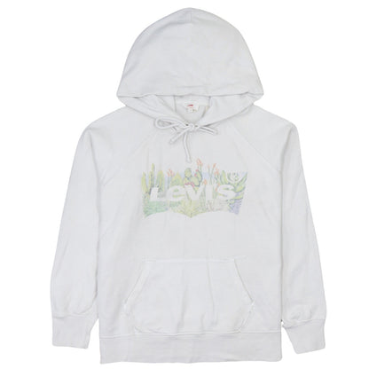 Levi's Men's White Graphic Pullover Hoodie Size S Regular Fit