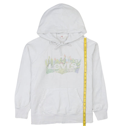 Levi's Men's White Graphic Pullover Hoodie Size S Regular Fit