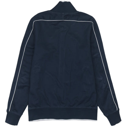 Nike Men's Navy Blue Track Jacket Small Full Zip Polyester Cotton