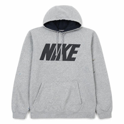 Nike Men's Grey Pullover Hoodie L Sports Logo Fleece