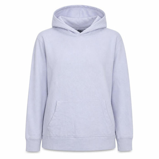 Front view of Dunnes Women White Pullover Hoodie, size S, Cotton Casual