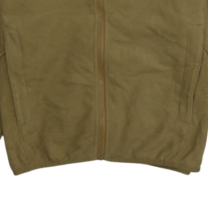 The North Face Men's Beige Fleece Full Zip Windbreaker Jacket M
