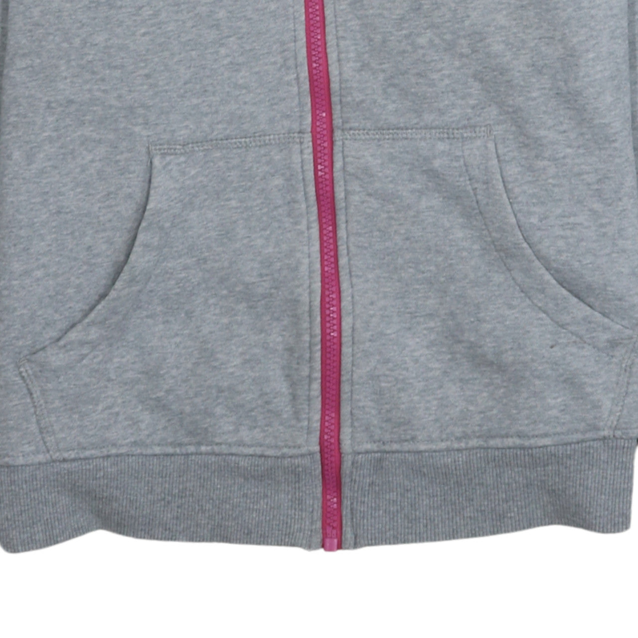 Canterbury Womens Grey Pink Full Zip Hoodie Size 12 Lightweight Casual
