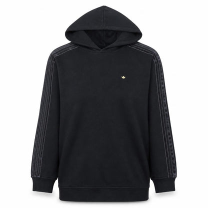 Adidas Women Black Pullover Hoodie Size 10 Cotton Blend Lined