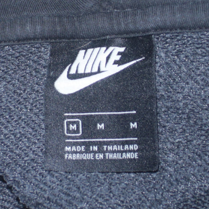 Nike Men's Grey Full Zip Hoodie Medium Embroidered Sportswear