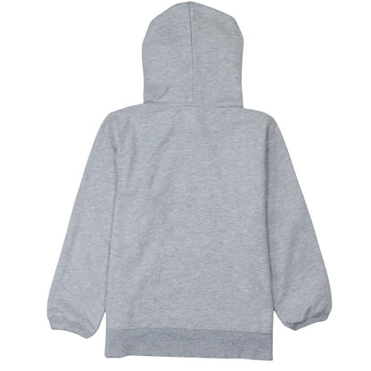 GAP Women Grey Pullover Hoodie M Logo Print Casual Cotton Blend