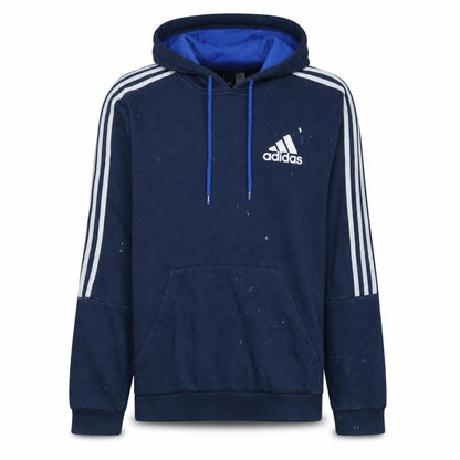 Adidas Men's Blue Pullover Hoodie Medium Sportswear