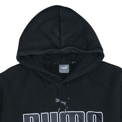 Puma Men’s Black 2XL Pullover Hoodie with Logo Print