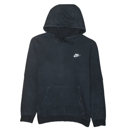 Nike Men's Black Pullover Hoodie M Regular Fit Logo Fleece Sweatshirt