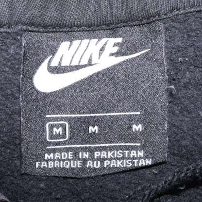 Nike Men's Black Pullover Hoodie M Regular Fit Logo Fleece Sweatshirt