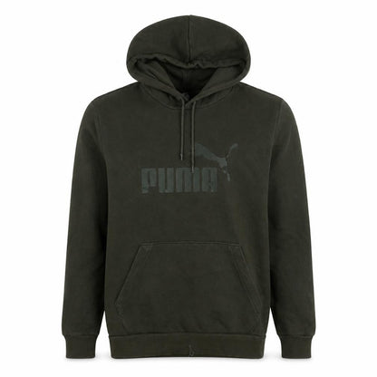 Puma Men's Green Pullover Hoodie Size L Logo Sportswear