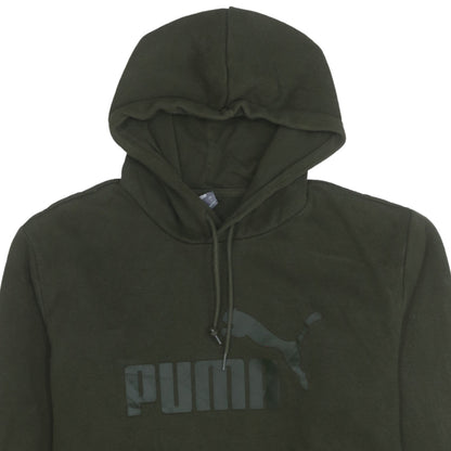 Puma Men's Green Pullover Hoodie Size L Logo Sportswear