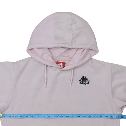 Kappa Womens Pink Hoodie Medium Pullover Logo Sweatshirt